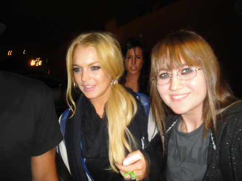 Lindsay Lohan at katy perrys MTV awards after party