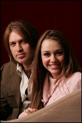 miley and dad