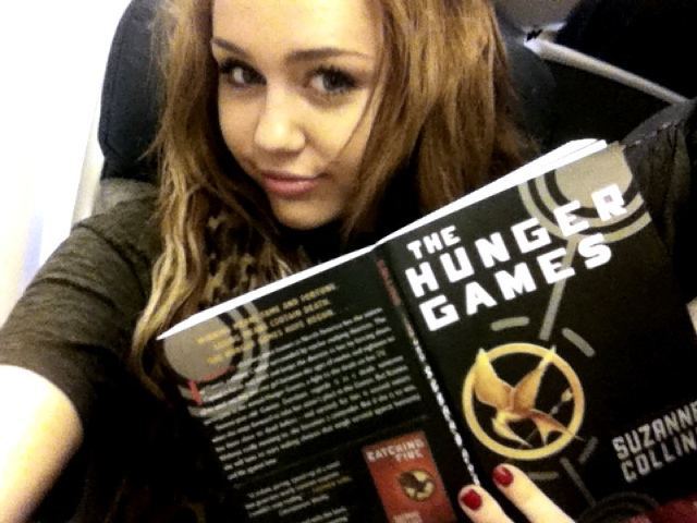 Let the games begin  Starting Hunger Games on my flight to Chi-Town