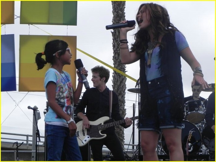 this is me with a bigger fan - Performing in San Diego California 2010