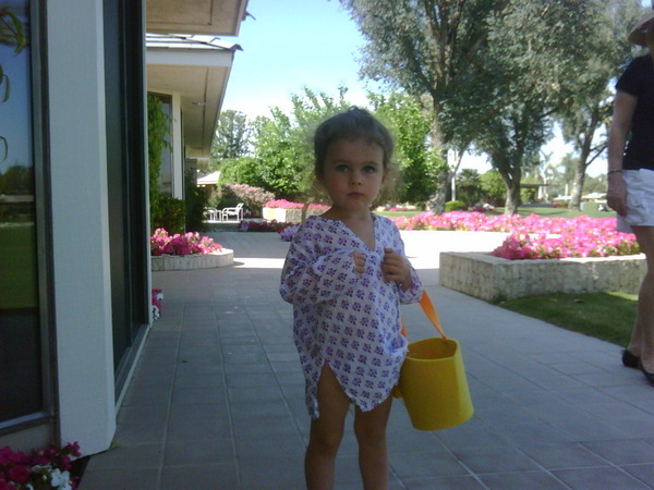 Lil Charlotte on an Easter Egg Hunt