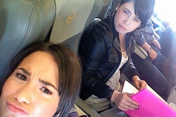5 - In the airplane with Marissa