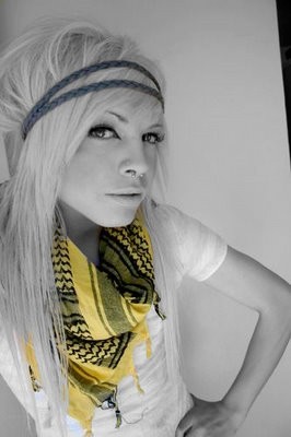 Samantha; Haha, awesome new scarf. btw thanks for sending this to mee!
