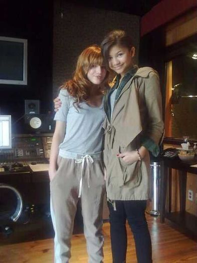 At the studio! - Me and Bella Thorne
