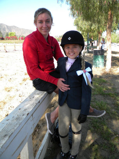 me and Brooke at my horse show