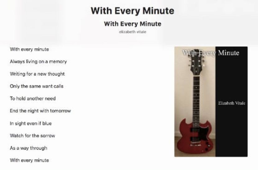 With Every Minute - EVitale Writings with Photos Stories