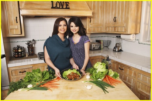 me and mom - in the kitchen