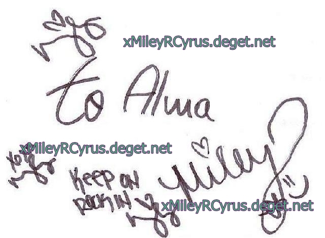 Autograph for Alma