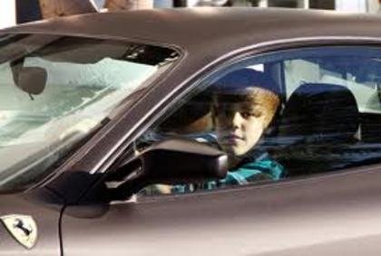 2 - Justin Bieber driving