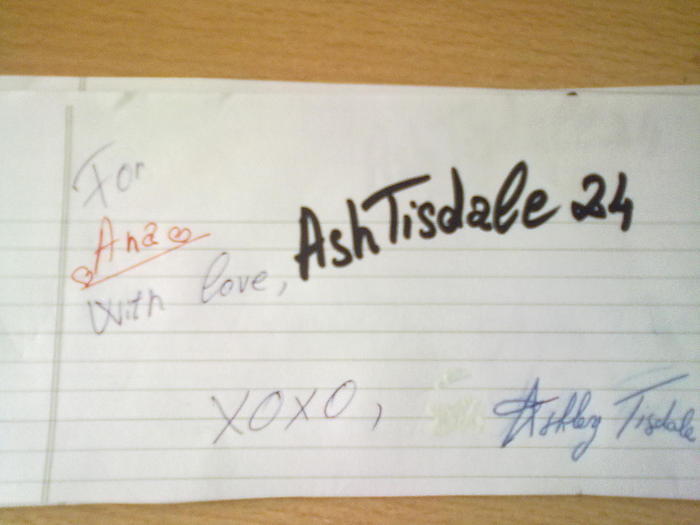 from ashley tisdale - MY AUTOGRAPHS