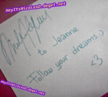 From Nicole - 00 My Autographs 00