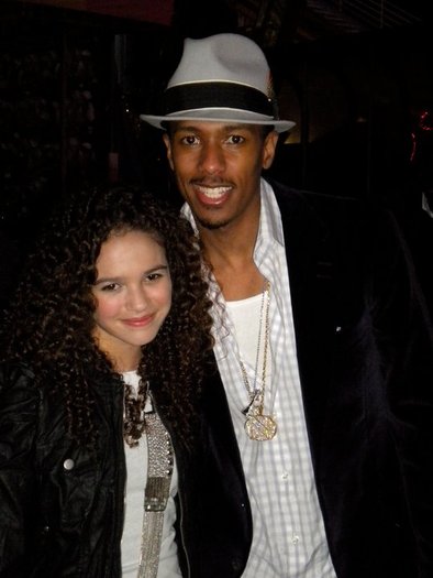 With Nick Cannon, who was a special guest DJ at the party