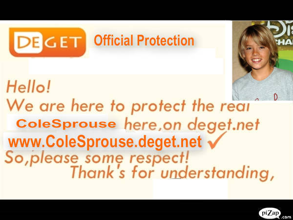 Official Cole Sprouse Protection