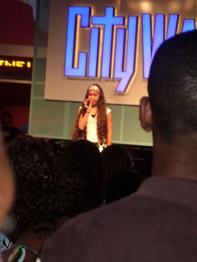 Singing at the CityWalk in LA