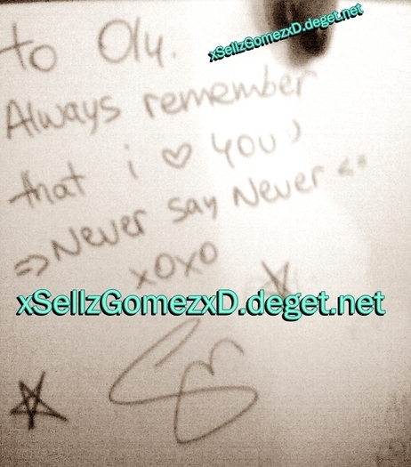 Thank you Selly xD - My Autographs xD