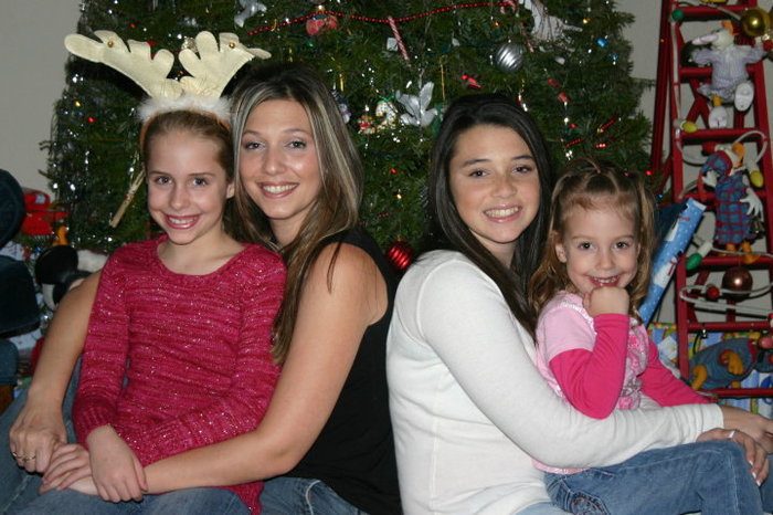 Christmas picture of my mommy and us