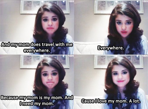 ''About my mom.''