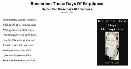Remember Those Days Of Emptiness