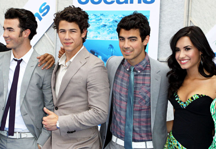 with jonas - At oceans premiere 2010