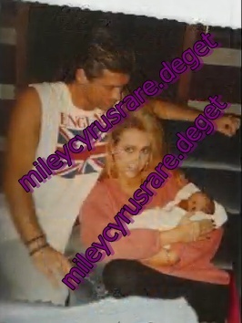 newborn me - a very rare pics with miley when she was a little girl