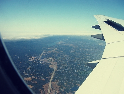 Northern California from the air.