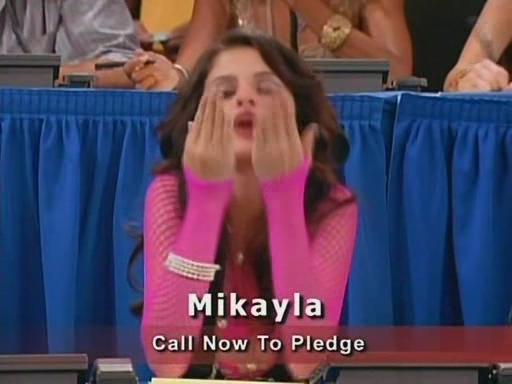 2 - Selena Gomez as Mikayla giving you a Big Kiss