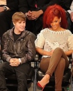 Justin Bieber and Rihanna