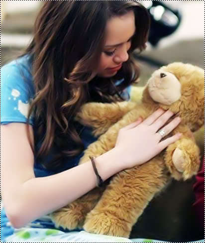 Miley cyrus with Bear