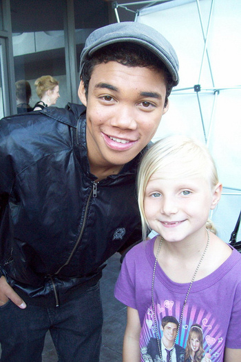 Me and Roshon Fegan - With the Shake It Up cast