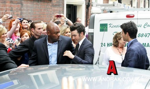9062336 - Kevin and Joe-Arriving at Queens Theatre