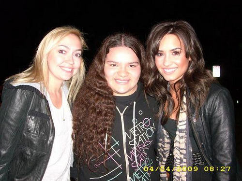 pers pic - me and demi and one fan