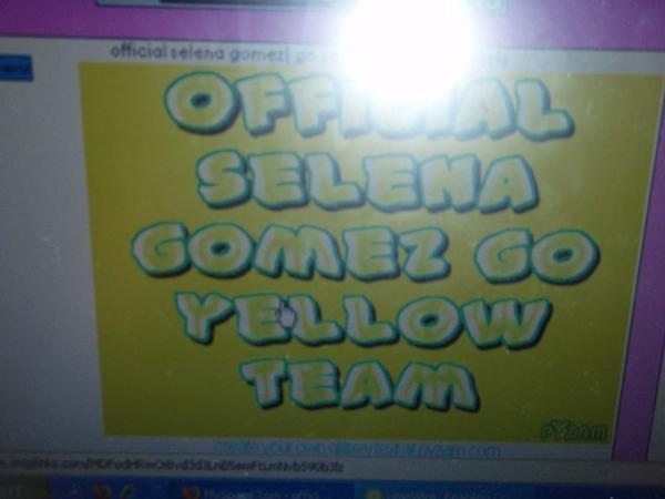 Haha my official yellow team