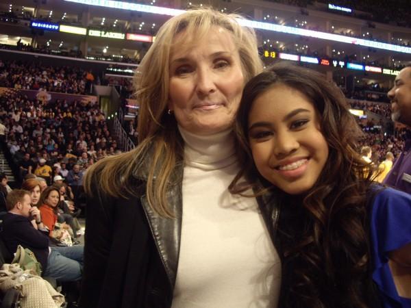 Suzanne Coston, my amazing manager who was one of the people that made it possible for me to sing at - Lakers Game