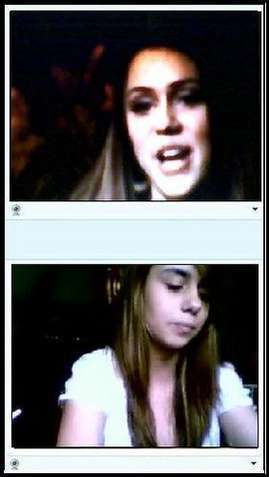 Webcam - Webcam Miley Cyrus and Mandy Jiroux