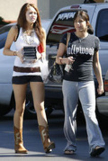 17469551_UOREEQIPA - miley cyrus and mandy jiroux Leaving Blockbuster in Hollywood March 10 2008