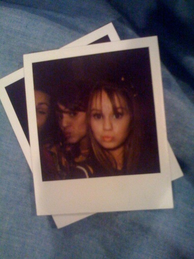 A never-before-seen Polaroid I took after the food fight scene with Leslie Ann Huff [Reina] & Rachae - proof