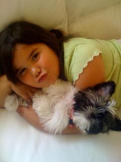 Maddison and Bella - My Dog Bella