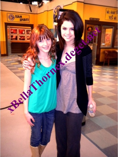 On the Set Of WOWP with Selena