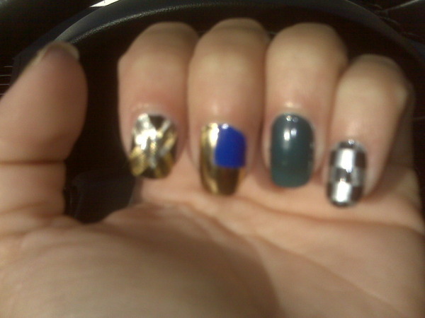 got my nails did.. cool right - My nails