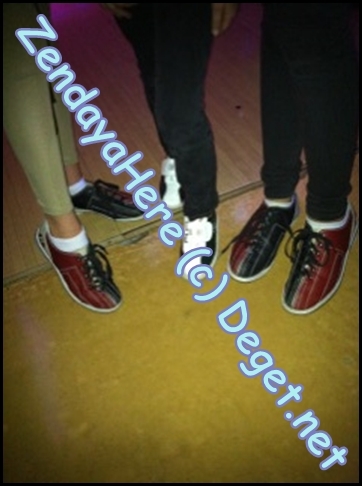So these are our bowling shoes.