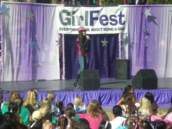 Singing at GirlFest 2007