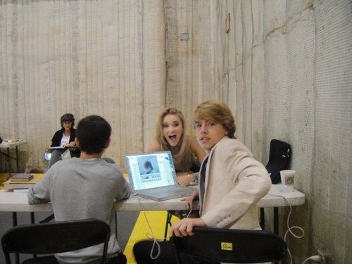 me Cole Sprouse..and Moises back. - another personal pics