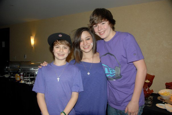 Chaz, Chris and I - Justin Bieber-s Bday Party