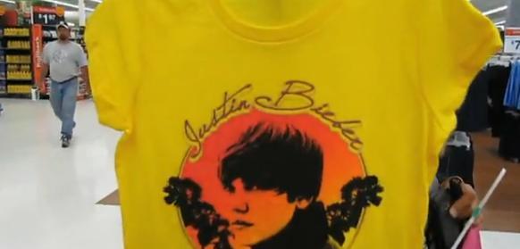 6 - T-shirts with Justin Bieber