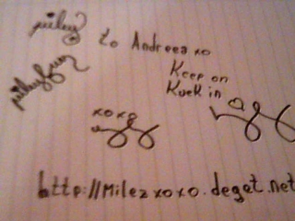For Andreea - 000-Autographs-000