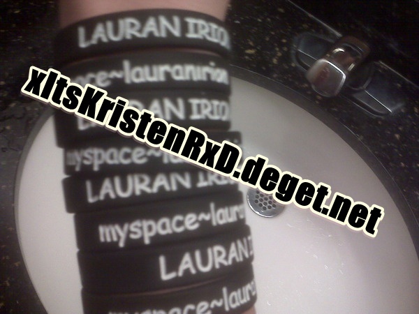 lauras WRISTBANDS ! GO GO GO GO!!!!! I love mine - And now time for proofs