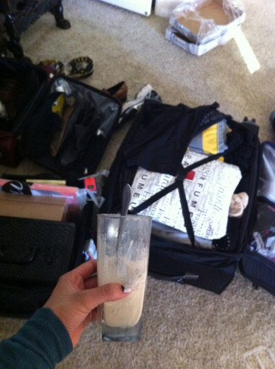 As you can see, lots of packing going on, but I can\'t do it without my häagen-dazs coffee ice cream