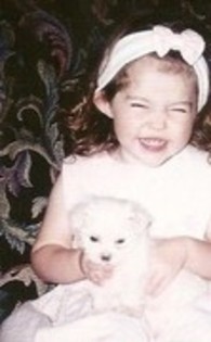 Me and my puppy - When I Was A Little Girl