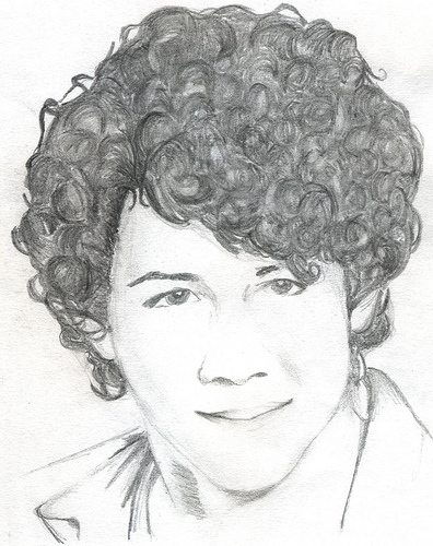 Drawing of Nick Jonas