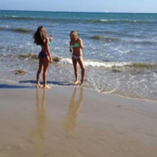 #summer #beach #ocean Bailey and Olivia
